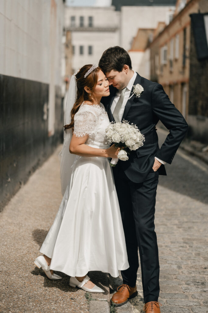 London wedding portrait photography near Marylebone Town Hall