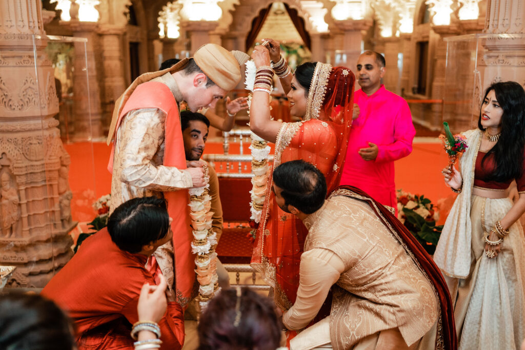 Hindu wedding ceremony at Shri Sanatan Hindu Mandir