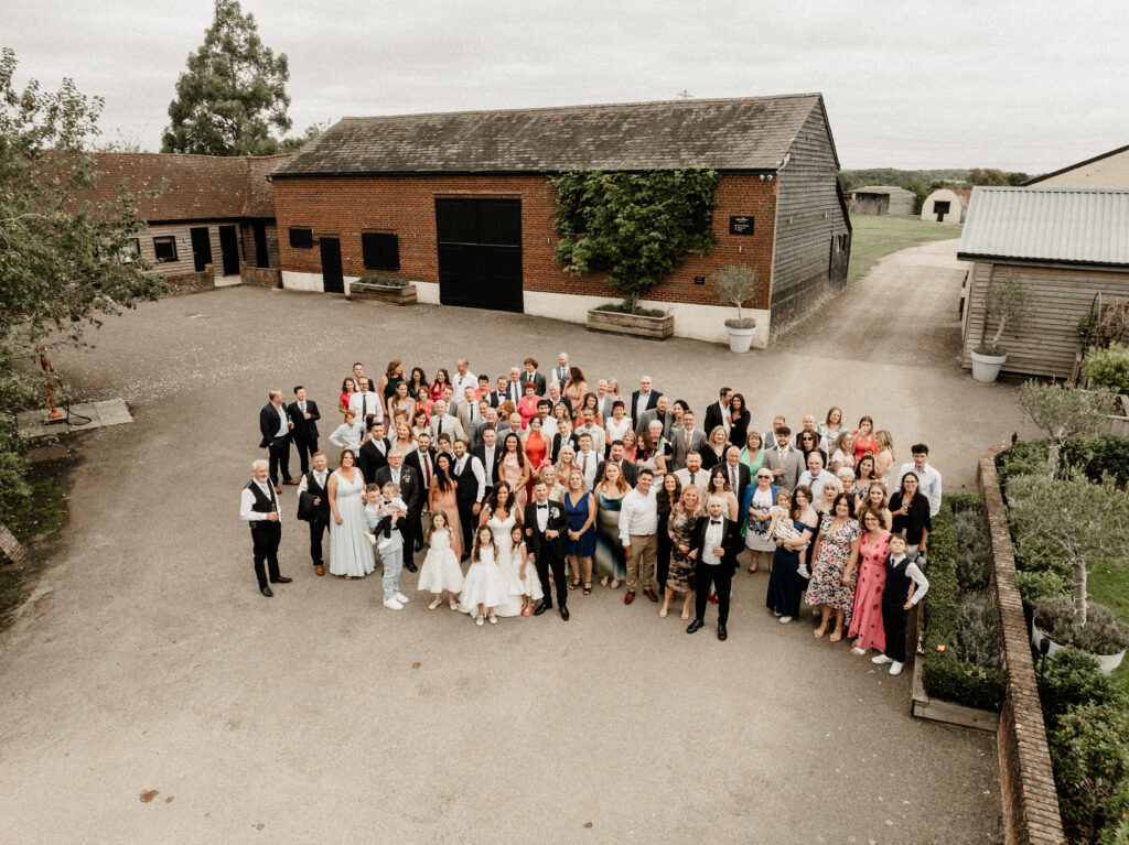 Wedding Photography Timeline during family group photographs
