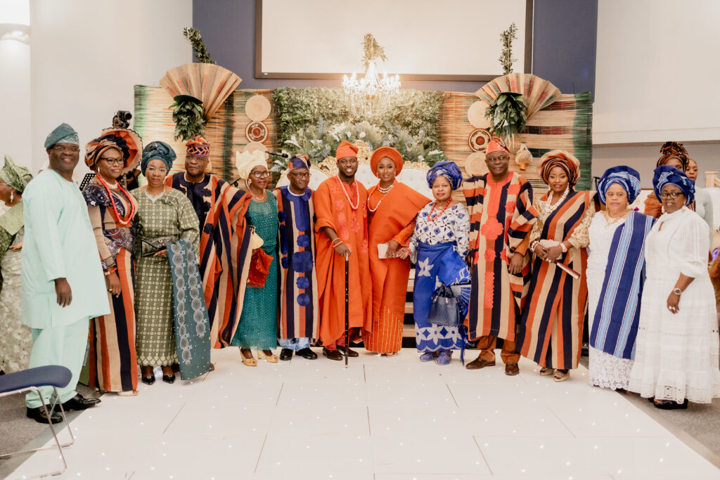 Colourful Nigerian engagement ceremony