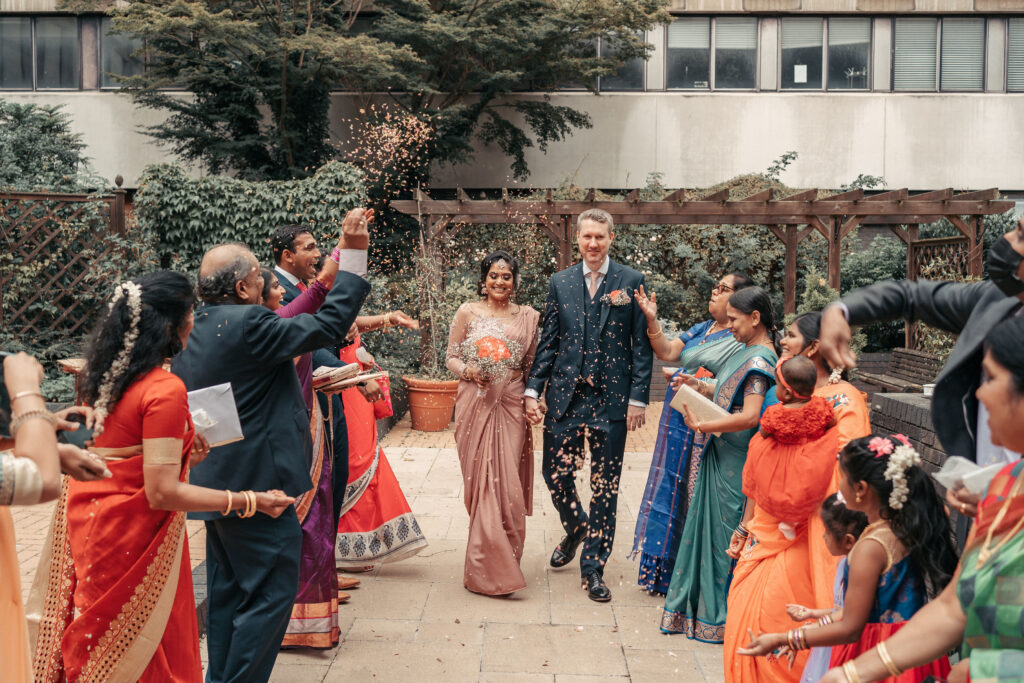 Wedding Photography Timeline featuring confetti exit photos
